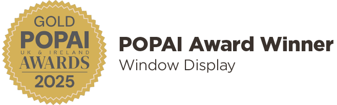 Gold Popai Awards 2025 Window Display